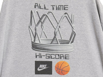 00s ナイキ 両面 プリント Tシャツ メンズ L / 古着 オールド バスケ グラフィック アート イラスト スウッシュ カットソー ヘビーウェイト