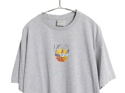 00s ナイキ 両面 プリント Tシャツ メンズ L / 古着 オールド バスケ グラフィック アート イラスト スウッシュ カットソー ヘビーウェイト