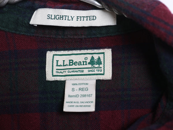 エルエルビーン 長袖 ボタンダウン フランネル シャツ メンズ S / 古着 アウトドア コットン 長袖シャツ ネルシャツ チェック マルチカラー