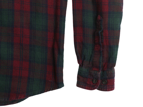 エルエルビーン 長袖 ボタンダウン フランネル シャツ メンズ S / 古着 アウトドア コットン 長袖シャツ ネルシャツ チェック マルチカラー