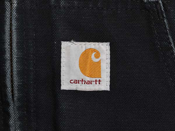 US企画 USA製 カーハート アクティブ ジャケット メンズ M / ダック フード パーカー 中綿 キルティング ライナー ブルゾン ジャンパー 黒