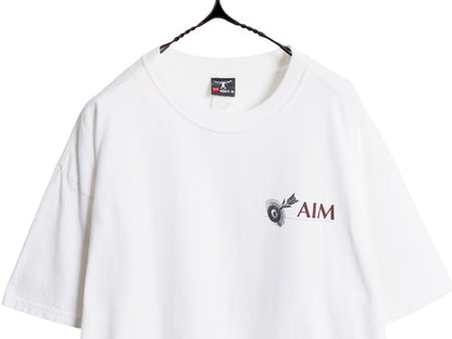 00s ★ サムズダウン イラスト プリント Tシャツ メンズ XL / オールド メッセージ グラフィック ジョーク ヘビーウェイト 大きいサイズ 白
