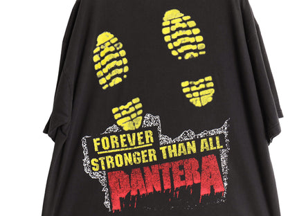 90s USA製 ★ パンテラ イラスト プリント Tシャツ メンズ XL / オールド 当時物 バンド ロック メタル シングルステッチ 大きいサイズ 黒
