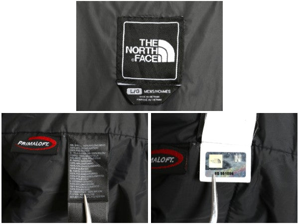 ノースフェイス 中綿 ナイロン ジャケット メンズ L / アウトドア フルジップ ブルゾン ハイネック プリマロフト パッカブル キルティング