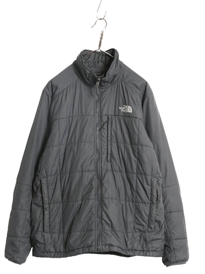 ノースフェイス 中綿 ナイロン ジャケット メンズ L / アウトドア フルジップ ブルゾン ハイネック プリマロフト パッカブル キルティング