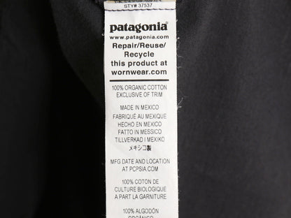 パタゴニア 両面 プリント 半袖 Tシャツ レディース  M  / 21年製 アウトドア カットソー P6 バックプリント ボックスロゴ クルーネック 灰