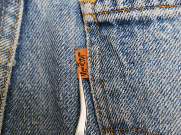 90's USA製 リーバイス 517 ブーツカット デニム パンツ 36 34 古着 オールド ジーンズ ジーパン フレア ヒゲ クラッシュ アタリ ダメージ