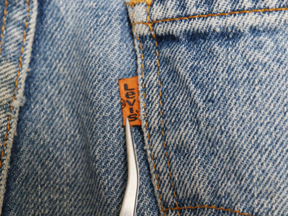90's USA製 リーバイス 517 ブーツカット デニム パンツ 36 34 古着 オールド ジーンズ ジーパン フレア ヒゲ クラッシュ アタリ ダメージ
