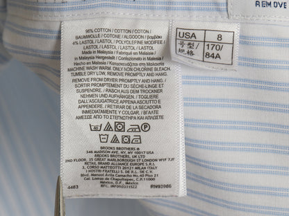 ブルックスブラザーズ ストライプ 長袖 シャツ レディース M / 古着 コットン ストレッチ ワイシャツ ノーアイロン ビジネス 細身 きれいめ
