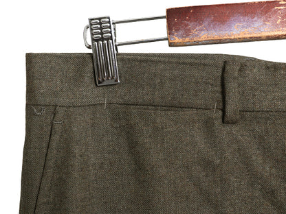 80s ブルックスブラザーズ ウール スラックス パンツ メンズ 35 / ヴィンテージ ノータック ストレート TALON 5ポケット トラウザー カーキ