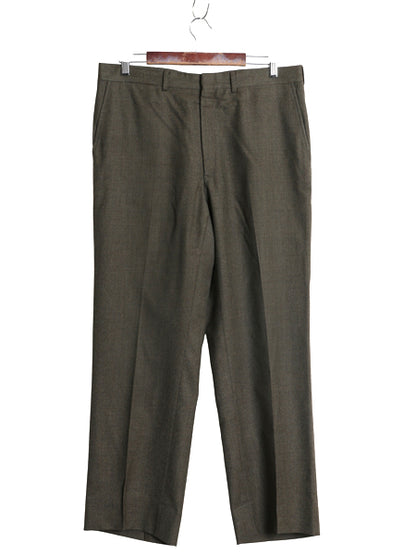 80s ブルックスブラザーズ ウール スラックス パンツ メンズ 35 / ヴィンテージ ノータック ストレート TALON 5ポケット トラウザー カーキ