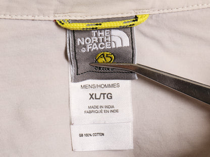 ノースフェイス チェック 長袖 シャツ メンズ XL アウトドア A5 シリーズ コットン ワンポイント 薄手 マルチカラー シンプル 大きいサイズ