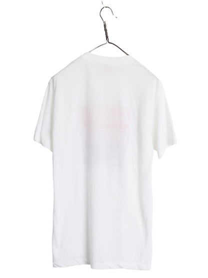 80s カナダ製 GLOBE 企業 ドル札 イラスト プリント Tシャツ メンズ L / ヴィンテージ 当時物 マガジン グラフィック シングルステッチ 白