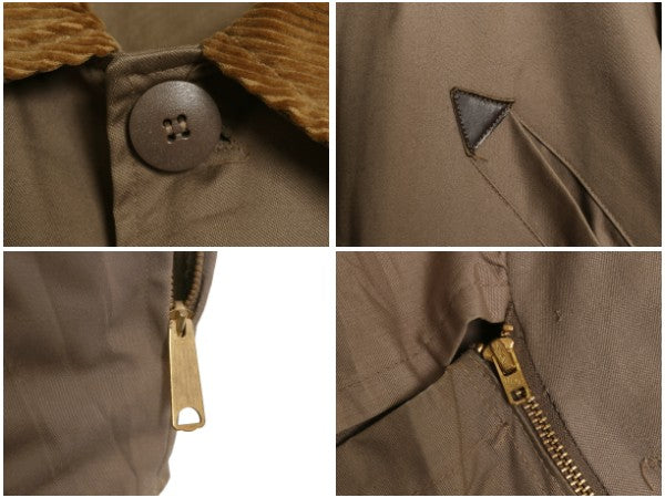 70s USA製 ★ シアーズ Ted Williams ハンティング ジャケット メンズ M 程 古着 ヴィンテージ アウトドア 襟コーデュロイ カバーオール 茶