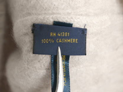 ポロ ラルフローレン ケーブル ニット セーター レディース M / 高級 100% カシミヤ 長袖ニット 無地 クルーネック シンプル 薄手 ベージュ
