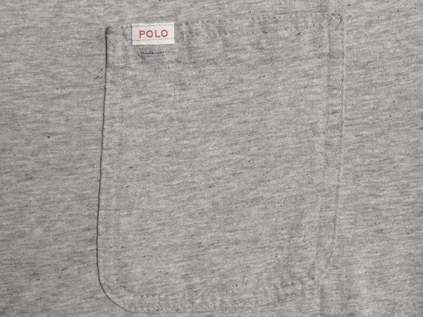 80s USA製 ポロカントリー ラルフローレン ポケット付き 半袖 Tシャツ メンズ L ヴィンテージ 当時物 ポロ ポケT シングルステッチ グレー