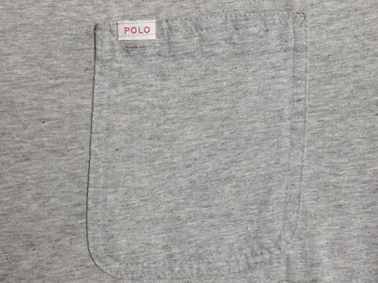 80s USA製 ポロカントリー ラルフローレン ポケット付き 半袖 Tシャツ メンズ L ヴィンテージ 当時物 ポロ ポケT シングルステッチ グレー