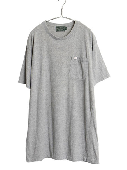 80s USA製 ポロカントリー ラルフローレン ポケット付き 半袖 Tシャツ メンズ L ヴィンテージ 当時物 ポロ ポケT シングルステッチ グレー