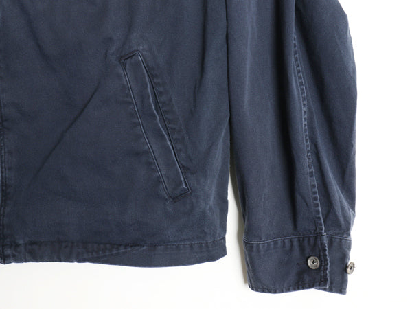 90s ポロ ラルフローレン スイングトップ ジャケット メンズ XL 古着 オールド コットン ブルゾン ジャンパー フルジップ 大きいサイズ 紺