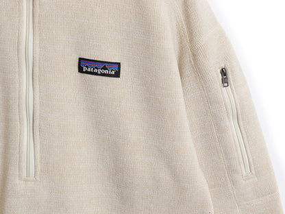 パタゴニア ベターセーター ハーフジップ レディース XL 19年製 アウトドア 裏起毛 フリース セーター プルオーバー 大きいサイズ クリーム