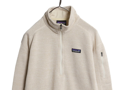 パタゴニア ベターセーター ハーフジップ レディース XL 19年製 アウトドア 裏起毛 フリース セーター プルオーバー 大きいサイズ クリーム