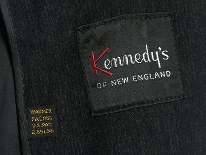 70s USA製 Kennedy's チェスター コート メンズ L 程/ ヴィンテージ 高級 ウール フィールド ロングコート テーラード トラッド ブラック