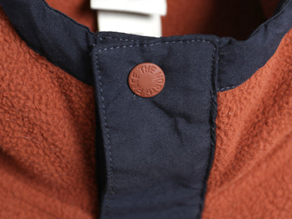 ノースフェイス フード付き フリース ジャケット メンズ XL アウトドア パーカー ジャンパー スナップ プルオーバー 大きいサイズ ツートン