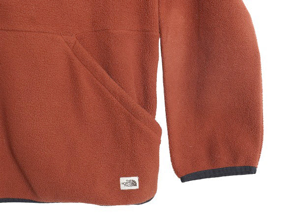 ノースフェイス フード付き フリース ジャケット メンズ XL アウトドア パーカー ジャンパー スナップ プルオーバー 大きいサイズ ツートン