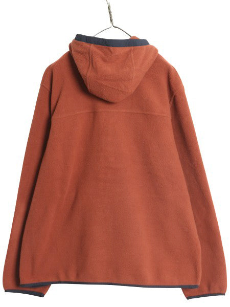 ノースフェイス フード付き フリース ジャケット メンズ XL アウトドア パーカー ジャンパー スナップ プルオーバー 大きいサイズ ツートン