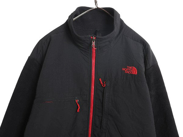 ノースフェイス デナリ ジャケット メンズ XL アウトドア フリース ナイロン ブルゾン ハイネック フルジップ アウター 大きいサイズ 黒