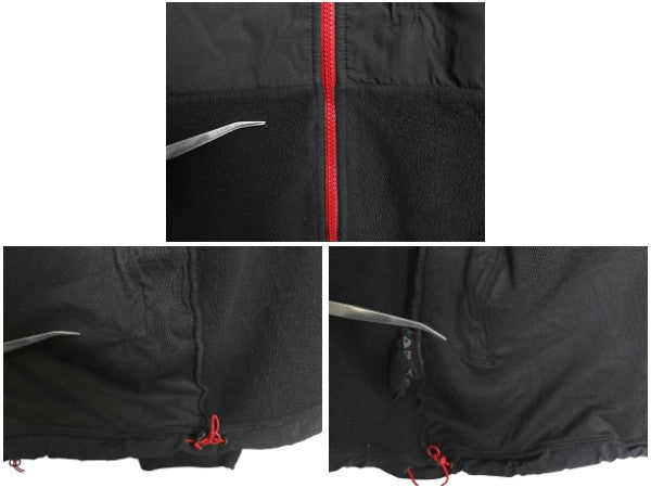 ノースフェイス デナリ ジャケット メンズ XL アウトドア フリース ナイロン ブルゾン ハイネック フルジップ アウター 大きいサイズ 黒