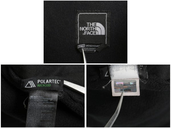 ノースフェイス デナリ ジャケット メンズ XL アウトドア フリース ナイロン ブルゾン ハイネック フルジップ アウター 大きいサイズ 黒