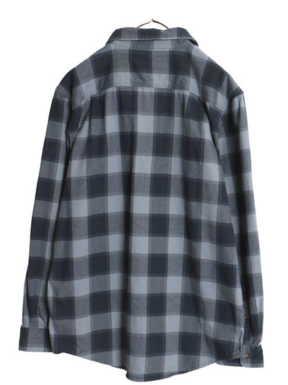 US企画 カーハート 長袖 ヘビー フランネル シャツ メンズ M / 古着 チェック ORIGINAL FIT ワーク ネルシャツ コットン ワンポイント 厚手