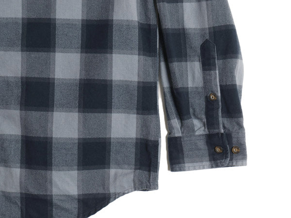 US企画 カーハート 長袖 ヘビー フランネル シャツ メンズ M / 古着 チェック ORIGINAL FIT ワーク ネルシャツ コットン ワンポイント 厚手
