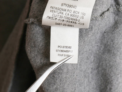 パタゴニア プリント 長袖 Tシャツ メンズ L / 17年製 アウトドア ロンT ロングスリーブ P-6 グラフィック ショップ ステッカー カットソー