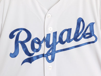 ロイヤルズ ベースボール シャツ メンズ L / MLB オフィシャル マジェスティック 大リーグ ユニフォーム ゲームシャツ ジャージ 半袖シャツ