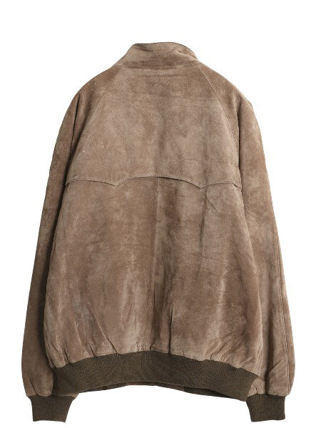 ペンドルトン 本革 スウェード レザー ジャケット メンズ L 革ジャン G9 タイプ ブルゾン ジャンパー スイングトップ チェック ライナー 茶