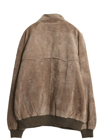 ペンドルトン 本革 スウェード レザー ジャケット メンズ L 革ジャン G9 タイプ ブルゾン ジャンパー スイングトップ チェック ライナー 茶