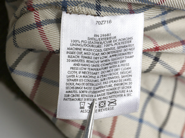 ペンドルトン 本革 スウェード レザー ジャケット メンズ L 革ジャン G9 タイプ ブルゾン ジャンパー スイングトップ チェック ライナー 茶