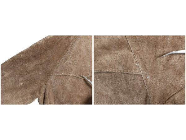 ペンドルトン 本革 スウェード レザー ジャケット メンズ L 革ジャン G9 タイプ ブルゾン ジャンパー スイングトップ チェック ライナー 茶