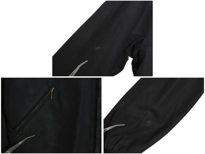 60s ★ Abercrombie&Fitch リバーシブル パーカー ジャケット メンズ S / ヴィンテージ コットン ウール チェック 黒 無地 フード ブルゾン