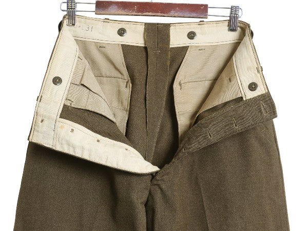 デッドストック 40s US ARMY 米軍 ウール パンツ スラックス 古着 ほぼ デッドストック 40s 米軍実物 US AMRY ウール フィールド パンツ