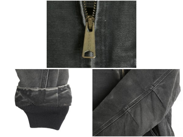 US企画 カーハート ダック シエラ ジャケット レディース L 古着 裏 ボア パイル フリース フルジップ ブルゾン アクティブ ワーク 廃盤 黒