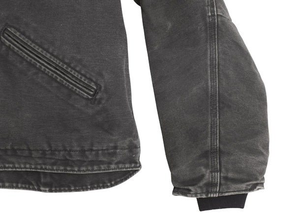 US企画 カーハート ダック シエラ ジャケット レディース L 古着 裏 ボア パイル フリース フルジップ ブルゾン アクティブ ワーク 廃盤 黒