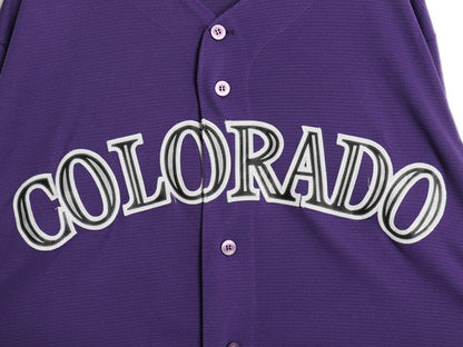 USA製 ロッキーズ ベースボール シャツ メンズ XL / MLB オフィシャル マジェスティック 大リーグ ユニフォーム ゲームシャツ 大きいサイズ