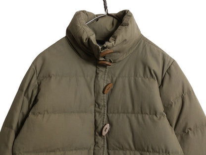 パタゴニア トグル ダウン ジャケット レディース M 古着 14年製 600フィル オーガニック コットン キャンバス ジャンパー ブルゾン カーキ