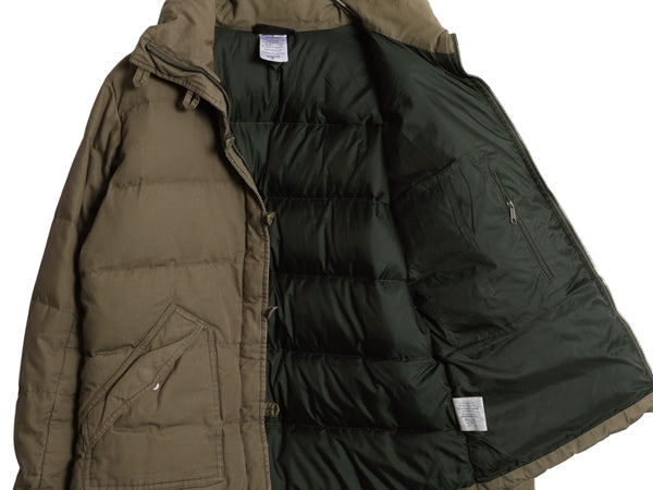 パタゴニア トグル ダウン ジャケット レディース M 古着 14年製 600フィル オーガニック コットン キャンバス ジャンパー ブルゾン カーキ
