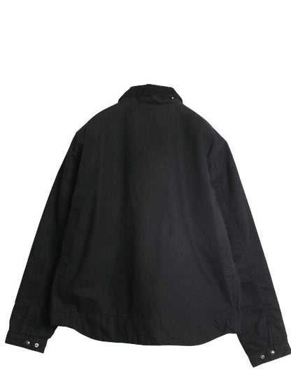 ほぼ デッドストック カーハート デトロイト ジャケット メンズ L 新品 ダック ワーク ブランケット ライナー付き ブルゾン フルジップ 黒