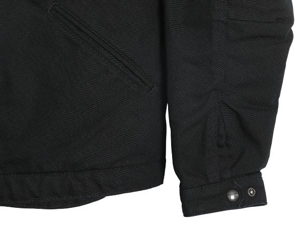 ほぼ デッドストック カーハート デトロイト ジャケット メンズ L 新品 ダック ワーク ブランケット ライナー付き ブルゾン フルジップ 黒