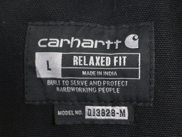 ほぼ デッドストック カーハート デトロイト ジャケット メンズ L 新品 ダック ワーク ブランケット ライナー付き ブルゾン フルジップ 黒